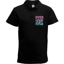 Дитяча футболка поло з написом Faith over Fear