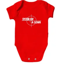 Детское боди System of a Down с прицелом
