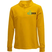Дитячий лонгслів поло CODER у стилі програмного коду