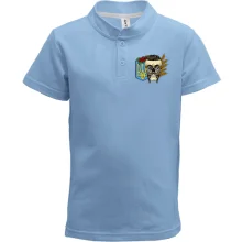 Детская футболка поло Казак-хиппи (череп) 2