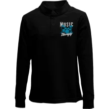 Дитячий лонгслів поло Music Therapy