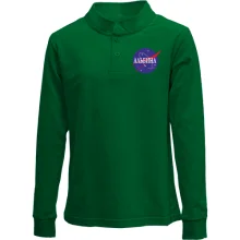 Детский лонгслив поло Альбина (NASA Style)