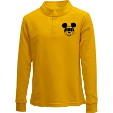 Детский лонгслив поло Black Flag Mickey Style