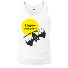 Майка Happy Halloween с летучей мышью