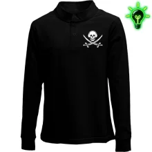 Детский лонгслив поло Music pirates