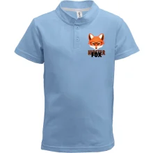 Детская футболка поло с лисицей Hipster Fox