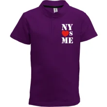 Детская футболка поло с надписью New york loves me