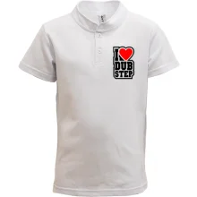 Детская футболка поло I love dub step