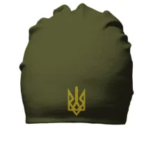 Хлопковая шапка с Тризубом как у Зеленского (Вышивка)