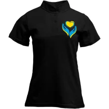 Футболка с воротником стойкой Ukraine heart