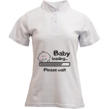 Футболка с воротником стойкой Baby loading