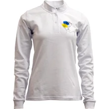 Лонгслив поло со стойкой Украиночка (АРТ)