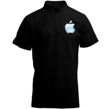 Футболка с воротником стойкой с логотипом Apple