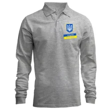 Лонгслив поло Народжені бути вільними