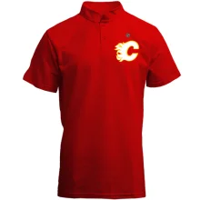 Футболка с воротником стойкой Calgary Flames
