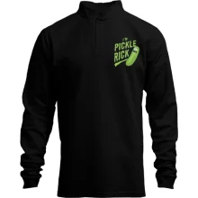 Лонгслив поло со стойкой с крупной зелёной надписью «I'm Pickle Rick»