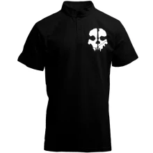 Футболка с воротником стойкой CoD Ghosts (Skull)