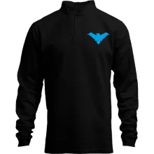 Мужской лонгслив поло со стойкой Nightwing
