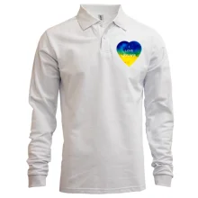 Лонгслив поло "I love Ukraine" на сердце (мини)