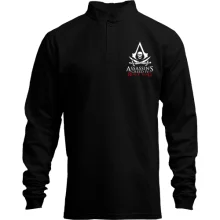 Мужской лонгслив поло со стойкой с лого Assassin’s Creed IV Black Flag