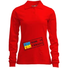 Женский лонгслив поло Made in Ukraine