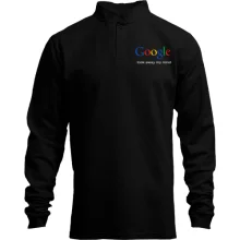 Мужской лонгслив поло со стойкой Google took away my mind