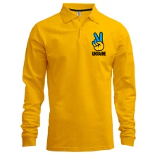 Лонгслив поло Ukraine peace