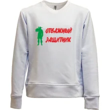 Детский свитшот без начеса Отважный защитник