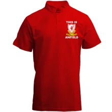Футболка с воротником стойкой This Is Anfield