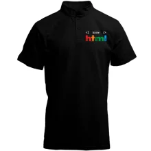Футболка з коміром стійкою Я знаю html