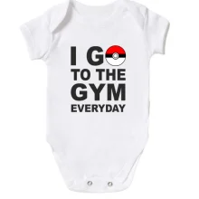Детское боди Go to the gym