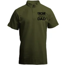 Футболка с воротником стойкой "Drone Dad"