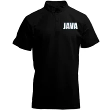 Футболка з коміром стійкою для програміста JAVA