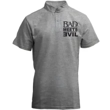 Футболка с воротником стойкой Bad Meets Evil
