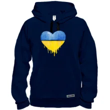 Толстовка з жовто-синім серцем