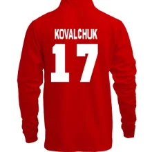 Мужской лонгслив поло со стойкой Ilya Kovalchuk
