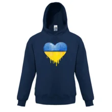 Дитяча толстовка з жовто-синім серцем
