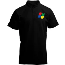Футболка с воротником стойкой Windows
