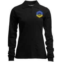Лонгслив поло Подсолнух Peace Ukraine (Вышивка)