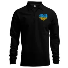 Лонгслів поло Україна (напис у вигляді серця)