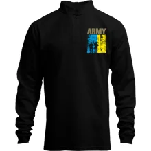 Мужской лонгслив поло со стойкой UA ARMY