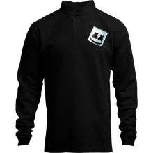 Мужской лонгслив поло со стойкой со шлемом Marshmello