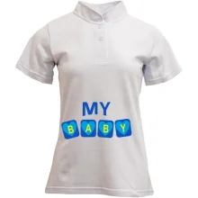 Футболка с воротником стойкой My baby (мальчик)