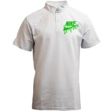 Футболка з коміром стійкою лого "Nike" з потіками