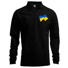 Лонгслив поло Украинское знамя