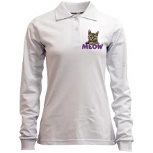 Лонгслив поло Meow (mini)