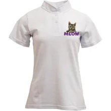 Футболка с воротником стойкой Meow (mini)
