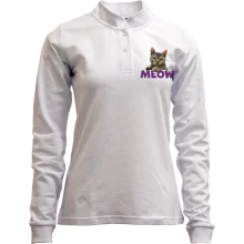 Лонгслів поло зі стійкою Meow (mini)
