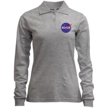 Женский лонгслив поло Юля (NASA Style)
