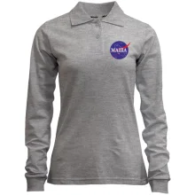 Женский лонгслив поло Маша (NASA Style)